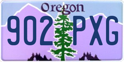 OR license plate 902PXG