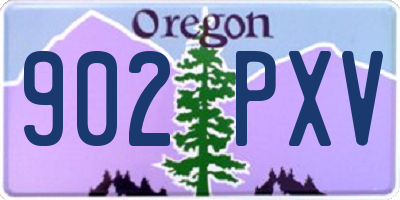 OR license plate 902PXV