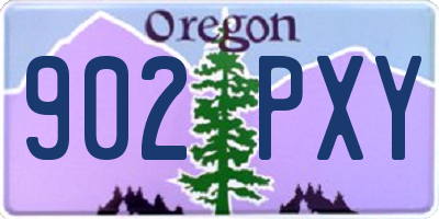 OR license plate 902PXY