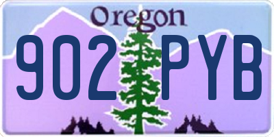 OR license plate 902PYB