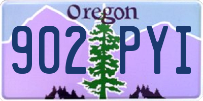 OR license plate 902PYI