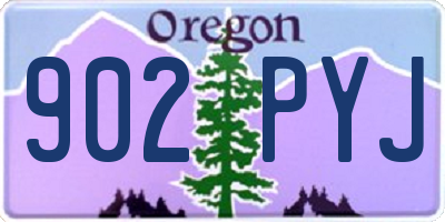 OR license plate 902PYJ