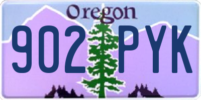 OR license plate 902PYK