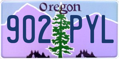 OR license plate 902PYL