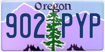 OR license plate 902PYP