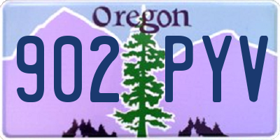 OR license plate 902PYV