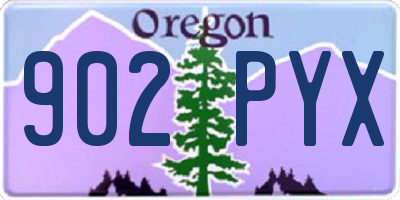 OR license plate 902PYX
