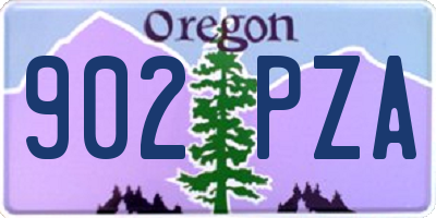 OR license plate 902PZA