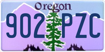 OR license plate 902PZC