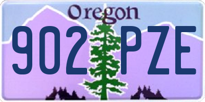 OR license plate 902PZE