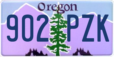 OR license plate 902PZK