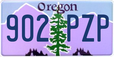 OR license plate 902PZP
