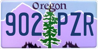 OR license plate 902PZR