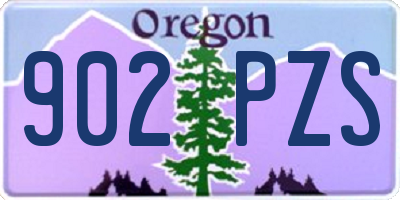 OR license plate 902PZS