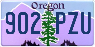 OR license plate 902PZU