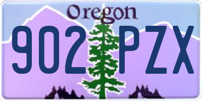 OR license plate 902PZX