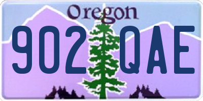 OR license plate 902QAE