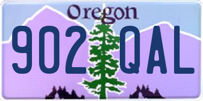 OR license plate 902QAL