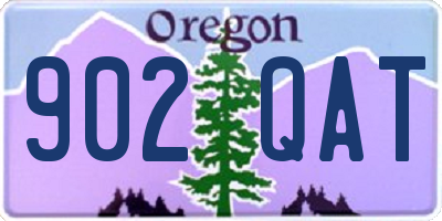 OR license plate 902QAT
