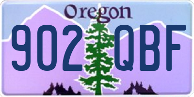 OR license plate 902QBF