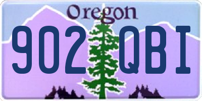 OR license plate 902QBI