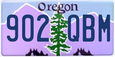 OR license plate 902QBM