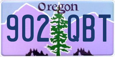 OR license plate 902QBT