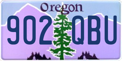 OR license plate 902QBU