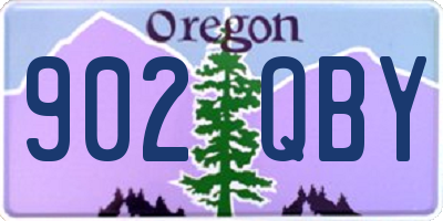 OR license plate 902QBY