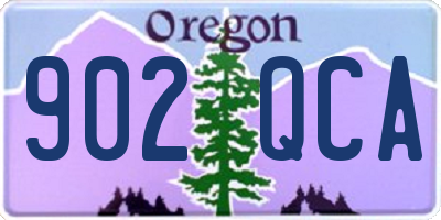 OR license plate 902QCA