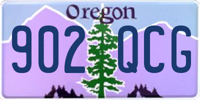OR license plate 902QCG