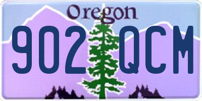 OR license plate 902QCM