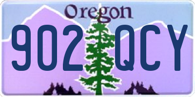 OR license plate 902QCY