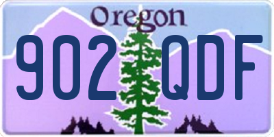 OR license plate 902QDF