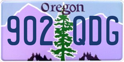 OR license plate 902QDG