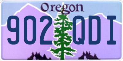 OR license plate 902QDI