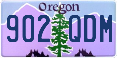 OR license plate 902QDM
