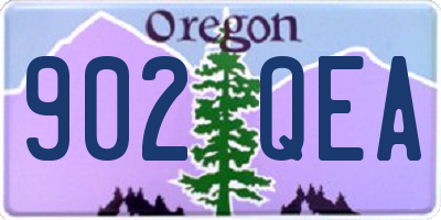 OR license plate 902QEA