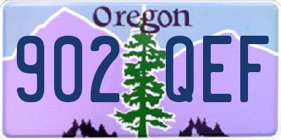 OR license plate 902QEF