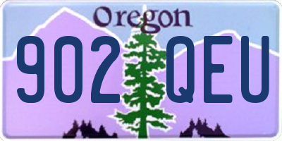 OR license plate 902QEU