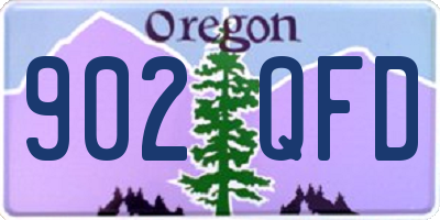 OR license plate 902QFD