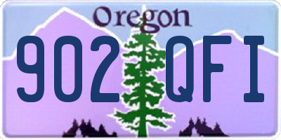 OR license plate 902QFI