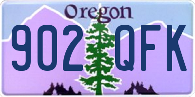 OR license plate 902QFK