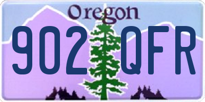OR license plate 902QFR
