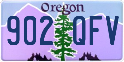 OR license plate 902QFV