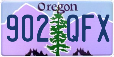 OR license plate 902QFX