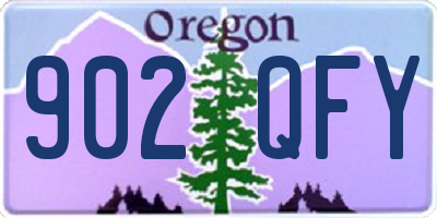 OR license plate 902QFY