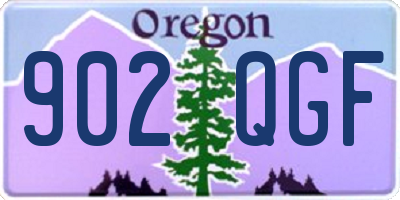 OR license plate 902QGF