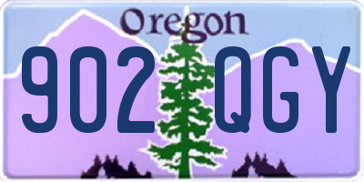 OR license plate 902QGY