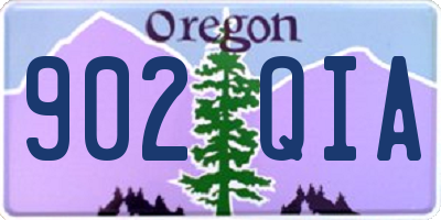 OR license plate 902QIA